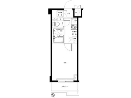 ルーブル東武練馬(1K/4階)の間取り写真