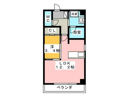 N-GLANZ(1LDK/1階)の間取り写真