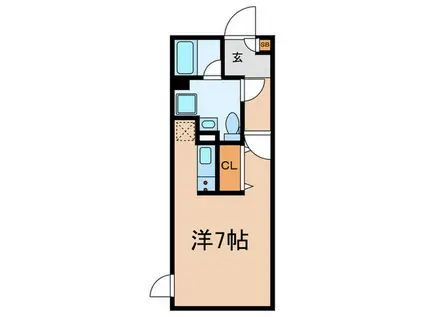 TOGGLE椎名町(ワンルーム/2階)の間取り写真