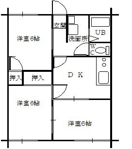 K-大翔(3DK/2階)の間取り写真