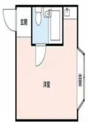 豊マンション(ワンルーム/3階)の間取り写真