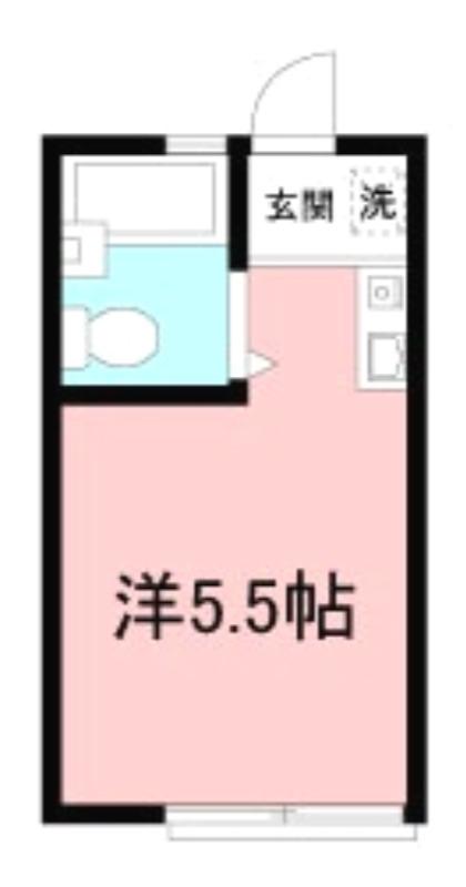 光和ハイム(ワンルーム/1階)の間取り写真