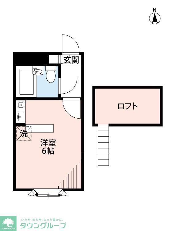 ベルピア常盤平11-1(ワンルーム/1階)の間取り写真