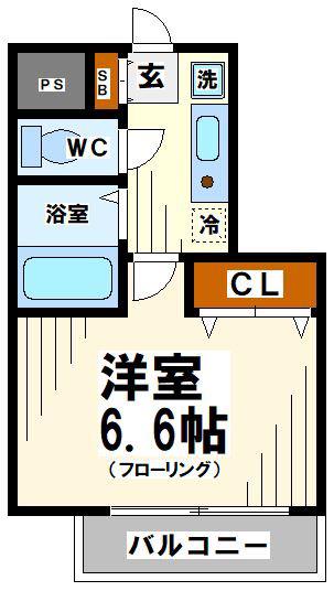 アークシティアレックス(1K/5階)の間取り写真