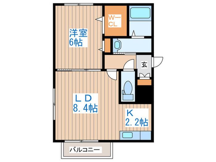 レジーナ南4条(1LDK/3階)の間取り写真