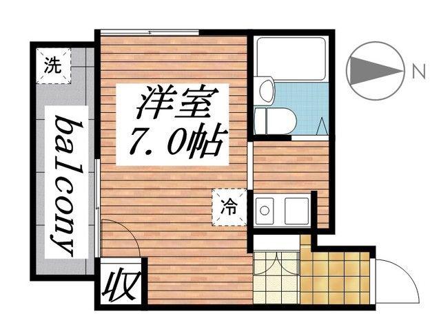 プレアール名古屋原(ワンルーム/6階)の間取り写真