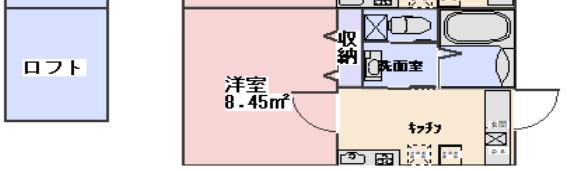 コーラルコート秋津 弐番館(1K/2階)の間取り写真