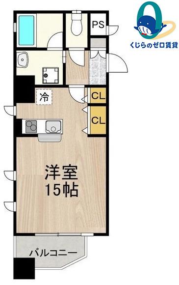 CITY SPIRE 名駅北(ワンルーム/8階)の間取り写真