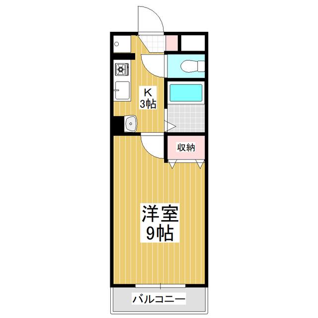 コニファーマンション(1K/2階)の間取り写真