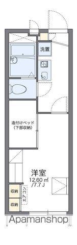 レオパレスエムズ南阿佐ヶ谷(1K/1階)の間取り写真