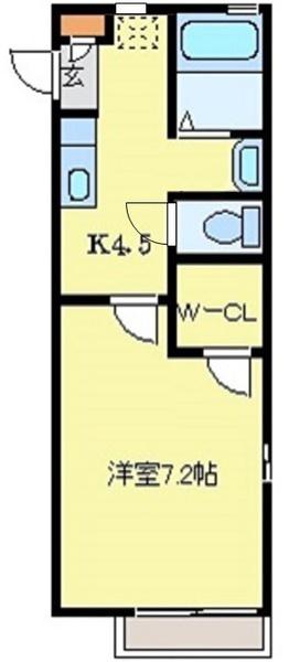 PRIMUS I(1K/2階)の間取り写真