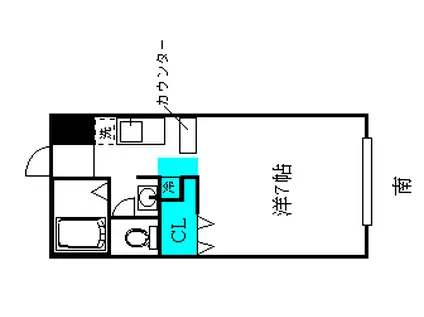 メゾン・モナミ(1K/2階)の間取り写真