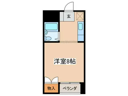 コーポベレーザ(ワンルーム/1階)の間取り写真