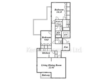 ARCHE鎌倉(2LDK/3階)の間取り写真