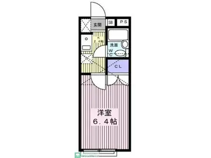ニューライフ妙蓮寺(1K/1階)の間取り写真