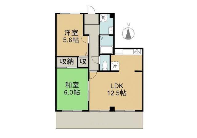 ロイヤルハウス西泉壱番館(2LDK/1階)の間取り写真