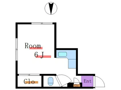 寺澤東砂ビル(ワンルーム/5階)の間取り写真