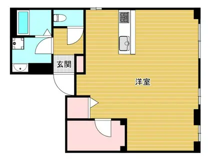 コートネクスト南堀江(ワンルーム/4階)の間取り写真