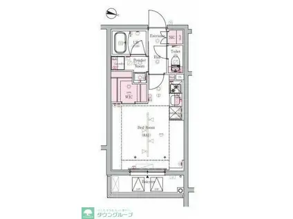 HYS 国分寺南町(ワンルーム/2階)の間取り写真