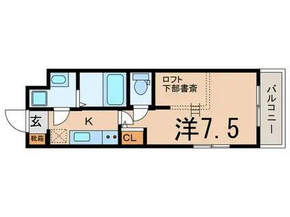 THEWELLMEJIRO(1K/1階)の間取り写真