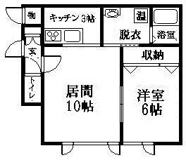 ビリーヴ(1LDK/1階)の間取り写真