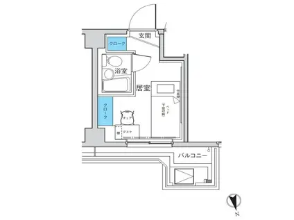 キャンパスヴィレッジ椎名町(ワンルーム/3階)の間取り写真