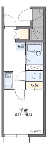 レオネクストケイハウス(1K/1階)の間取り写真
