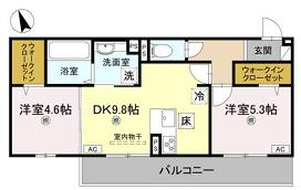エレガンス ビュー(2LDK/3階)の間取り写真