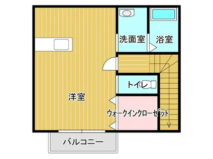 プレステージ東吹(ワンルーム/2階)の間取り写真