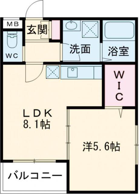 センショウトラスト(1LDK/1階)の間取り写真