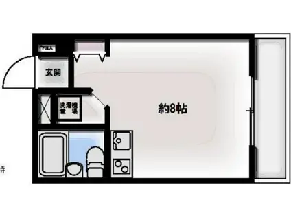 シャルマン中野坂上(ワンルーム/2階)の間取り写真