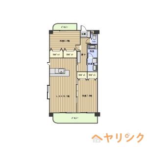 セラヴィー小池(2LDK/3階)の間取り写真