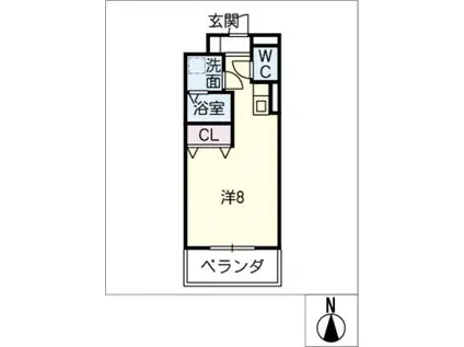 サン・名駅太閤ビル(ワンルーム/8階)の間取り写真