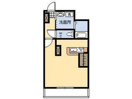 サークス霧島館(ワンルーム/2階)の間取り写真