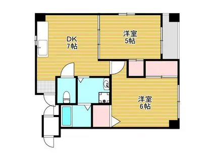 エレガンス穂積3号館(2LDK/3階)の間取り写真