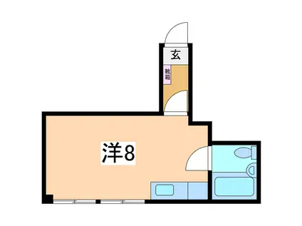 コーポ村山(ワンルーム/3階)の間取り写真