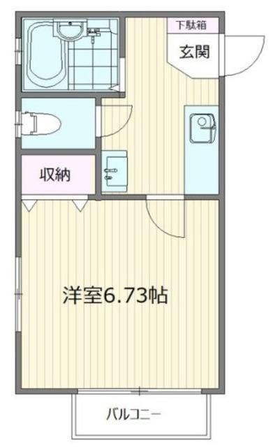 ライフステージ笹塚(1K/1階)の間取り写真
