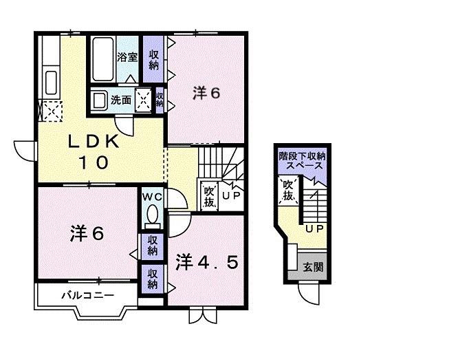 NGT-21FUKUDA(3LDK/2階)の間取り写真