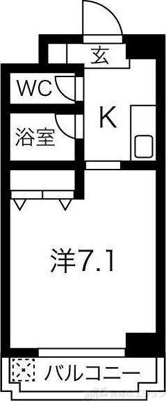 メゾン光洋(1K/3階)の間取り写真