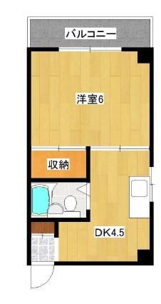 ラパンジール大国3(1DK/7階)の間取り写真