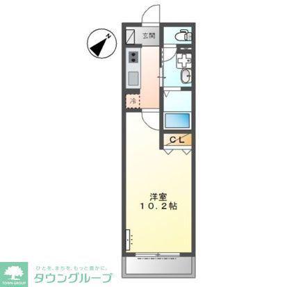 ファミリア池上(1K/1階)の間取り写真