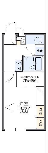 レオパレスSAITO(1K/1階)の間取り写真