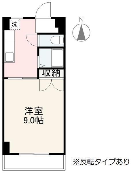 ホームズ2(1K/2階)の間取り写真