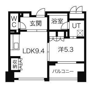 IZUMI 1(1LDK/8階)の間取り写真
