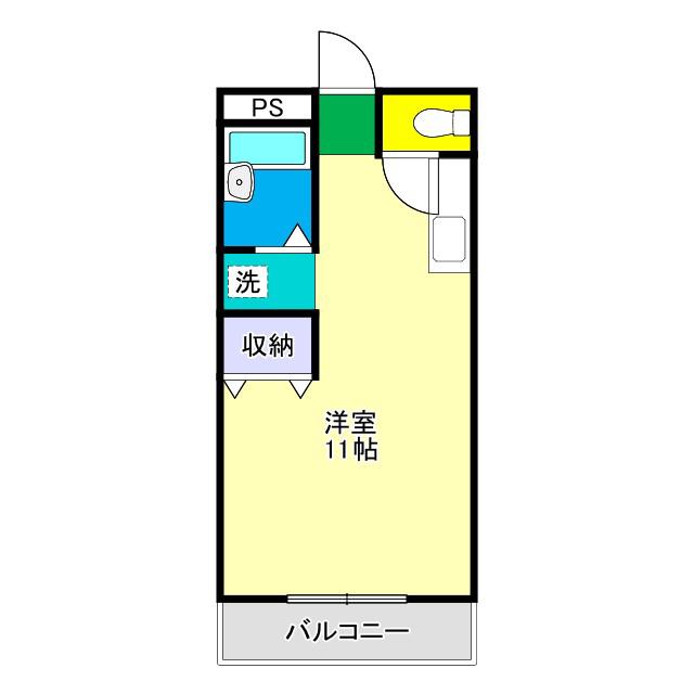 アート21(ワンルーム/3階)の間取り写真