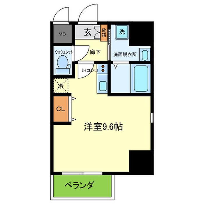 ONLYONE川西小戸(ワンルーム/5階)の間取り写真