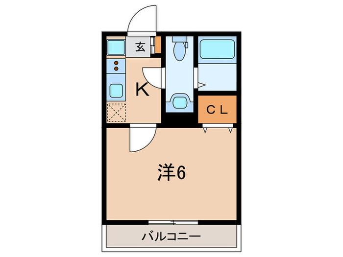 FRONTIER SUGAMO(1K/1階)の間取り写真