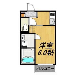 LECOCON瑞穂(1K/1階)の間取り写真