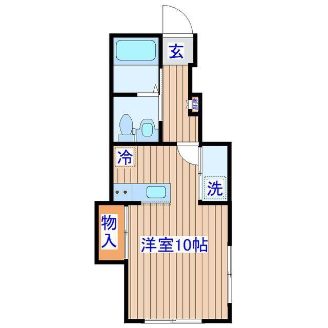 IIE SAINT-LOUIS I(1K/1階)の間取り写真
