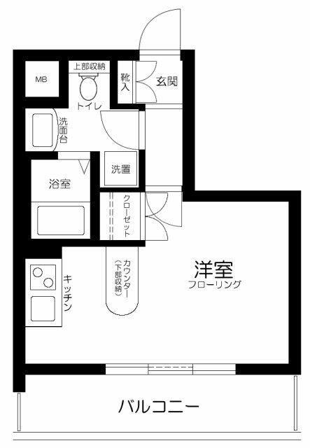 スカイコート新高円寺(ワンルーム/7階)の間取り写真